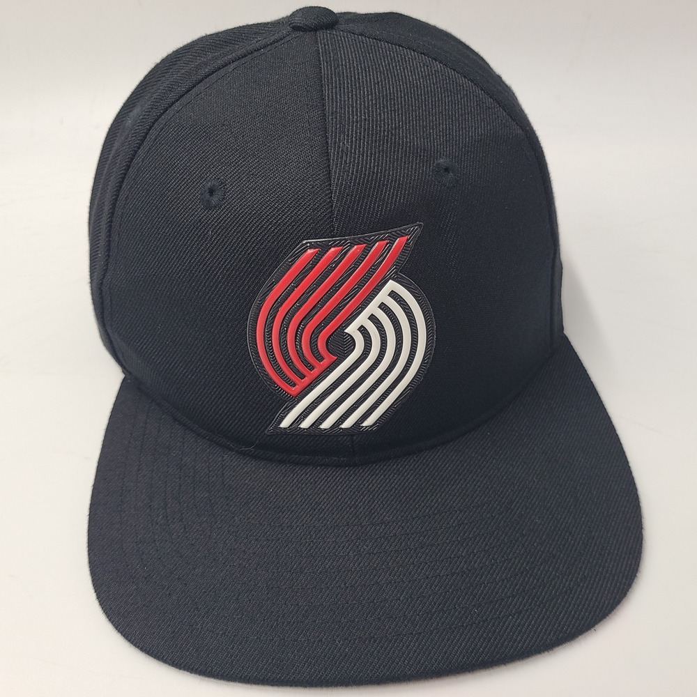 Portland Trail Blazers Hat Snapback Zephyr Black NBA Basketball Flat Brim Men